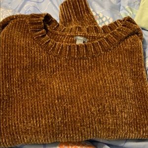 Aerie soft brown long sleeve shirt